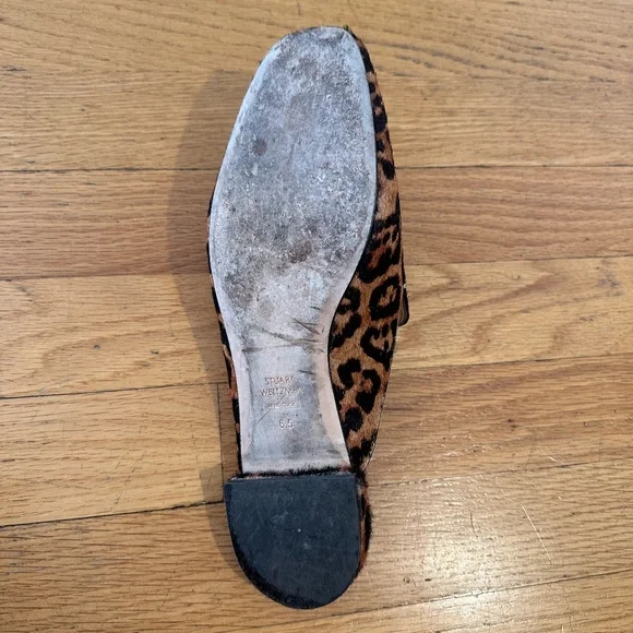 Stuart Weitzman Leopard Print Mules - Size 6.5 - Picture 3 of 4